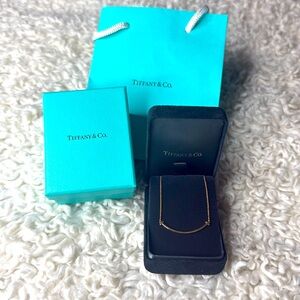 Tiffany T Smile Pendant in Yellow Gold, Small